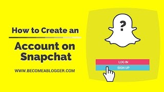 How to Create an Account in Snapchat [upl. by Ardis]