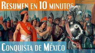 La Conquista de México en 10 minutos  Hernán Cortés y el Imperio Azteca [upl. by Ahsekyt758]