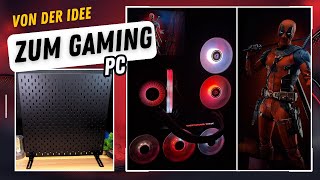 RGB OVERLOAD WIR BAUEN EINEN GAMING PC AN DIE IKEA SKADIS WAND  3D Parts inklusive [upl. by Pelaga]