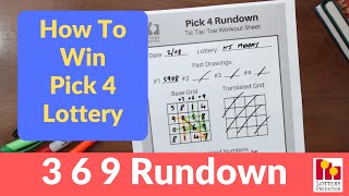 How To Win The Pick 4 Lottery Using 3 6 9 Lottery Strategy [upl. by Acenes]