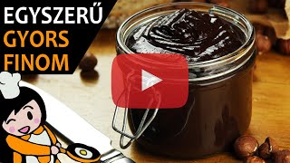 Nutella házilag  Recept Videók [upl. by Aihn]