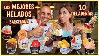 🍦 TOP 10 mejores HELADOS de Barcelona 🍨 Probamos las heladerías artesanas más famosas [upl. by Robbie]