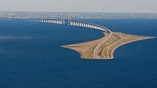 SWEDEN amp DENMARK Øresund Bridge and tunnel [upl. by Omrellig]