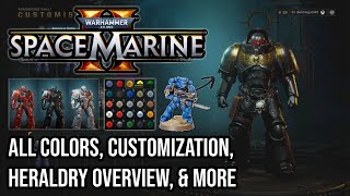 ALL ASTARTES HERALDRY amp CUSTOMIZATION TIPS  Warhammer 40k Space Marine 2 [upl. by Hillinck]