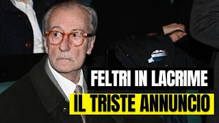 Vittorio Feltri in lacrime la triste confessione quotMi è successo a 40 anniquot [upl. by Ardnajela]