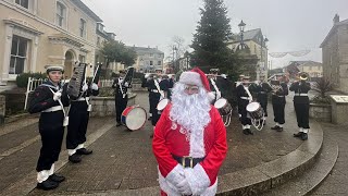 Christmas Carol Tour 2023 Liskeard Looe and Torpoint  Torpoint Sea Cadets Band [upl. by Stryker]