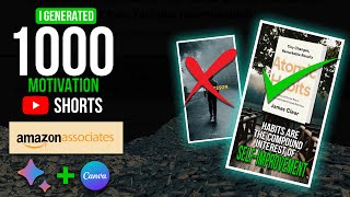 1000 YouTube Shorts in 14 MINUTES Canva  Bard  I Generated Motivation YouTube shorts [upl. by Anohs]