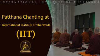 Patthana Chanting at International Institute of Theravada IIT [upl. by Ateinotna]