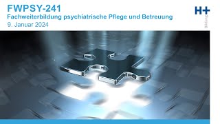 Fachweiterbildung psychiatrische Pflege und Betreuung [upl. by Arleen]