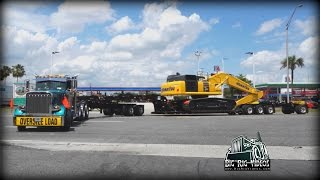 Deberadini Heavy Haul  En Route with a Komatsu PC490 [upl. by Orimisac]