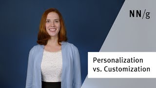 Personalization versus Customization [upl. by Emogene959]