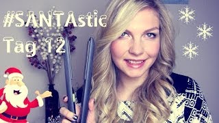 Locken mit dem Glätteisen  Tutorial  SANTAstic Tag 12 [upl. by Anhcar]