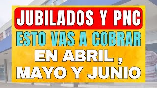 Esto VAS A COBAR en ABRIL  MAYO Y JUNIO CON LOS AUMENTOS POR DNU➡️ JUBILADOS PENSIONADOS PNC Y PUAM [upl. by Malcah557]