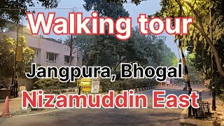 📍Walking tour in Jangpura Bhogal and Nizamuddin East walkingtour travel nizamuddin delhi [upl. by Wolfgram]