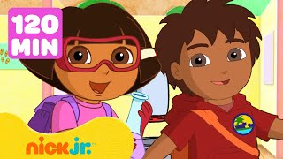 Dora the Explorer  Volta às Aulas  Episódios Completos 📚 2 Horas  Nick Jr em Português [upl. by Loyce915]