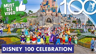 🎂 Disney 100 Celebration at Disneyland Paris Opening Ceremony 16 October 2023 [upl. by Atteyek]