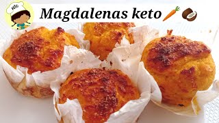 Magdalenas Keto Muffins keto Pastelitos de Coco y Zanahoria Masitas de Choclo keto☺️ [upl. by Natika210]