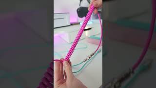 The BEST Budget Keyboard Cable  Akko Coiled Cable Unboxing  Review shorts [upl. by Rolf765]