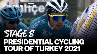 Presidential Cycling Tour of Turkey 2021  Stage 8 Highlights  Cycling  Eurosport [upl. by Cristobal482]