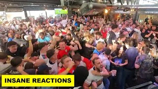 England Insane Fan Reactions to Trent Goal  Penalty Shootout vs Switzerland [upl. by Danuloff112]