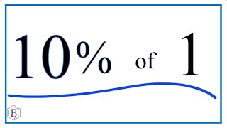 How to find 10 of 1 Ten Percent of One [upl. by Walston829]