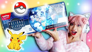 OPENING A POKEMON CARD HOLIDAY CALENDAR Pokemon TCG Holiday Advent Calendar pokemon [upl. by Tiossem]