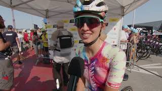 Katarzyna Niewiadoma  Interview at the start  Stage 1  Tour de Suisse Women 2023 [upl. by Tychon]