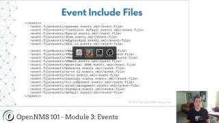 OpenNMS 101  Module 3 Events [upl. by Mindy]