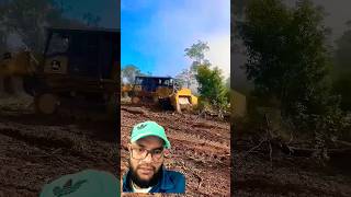 Machine for uprooting trees by their rootsjanthagarage bulldozer excavator jcb cat american [upl. by Nois373]