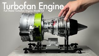 Building a Turbofan Engine Model Kit  Full Metal Turbofan Engine Aircraft Jet Engine Model [upl. by Werdnaed744]