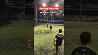 Scanning Football Training 🕵️⚽ shorts ytshorts shortvideo football scanning soccerdrills [upl. by Ardnaik]