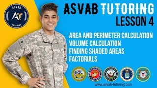 Area and Perimeter Calculation Volume Calculation and MORE LESSON 4  ASVAB Tutoring [upl. by Enifesoj]