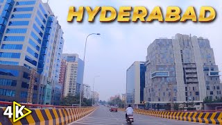 Gachibowli KondapurWhitefields Hitex Exhibition  4k Drive Tour in Hyderabad [upl. by Ellierim]