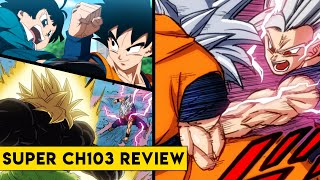 Gohan vs Goku Vegeta amp Broly Dragon Ball Super Chapter 103 Review [upl. by Doralynn]