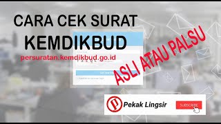 cara cek surat dari Kemdikbud Asli atau Palsu [upl. by Merwyn]