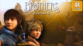 Brothers A Tale of Two Sons  Remake  O Início de Gameplay em PTBR PC 4K [upl. by Ahsitneuq]