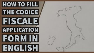 How to fill the Codice Fiscale Application form in English [upl. by Trauts]