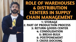 Role Of Warehouses amp Distribution Centers In Supply Chain Management  Warehouse Functions [upl. by Hwang198]