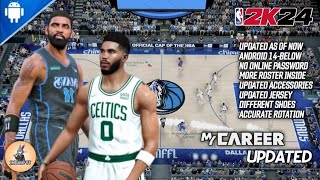 2K24 Updated Roster  New Court Graphics  Android Gameplay  Kyrie Irving vs Jayson Tatum Matchup [upl. by Dorotea]