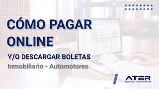 📲 CÓMO PAGAR ONLINE YO DESCARGAR BOLETAS  ✅ATER  En 1 Minuto [upl. by Arezzini]