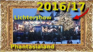 Phantasialand  Lichtershow im Themenbereich Berlin  Wintertraum 20162017 [upl. by Philan933]