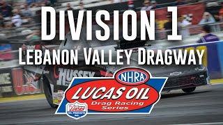 Division 1 NHRA Lucas Oil Drag Racing Series from Lebanon Valley Dragway  Saturday [upl. by Nosraep]