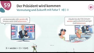 57dars  Grammatik Aktiv A1B1  Vermutung und Zukunft mit Futur I [upl. by Nuaj962]