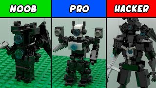 Skibidi Toilet Titan Cameraman  LEGO  NOOB PRO HACKER [upl. by Anali]