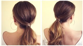 Simple Elegant Ponytail Tutorial [upl. by Killy]