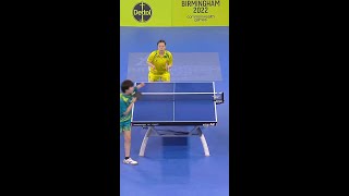 Qian Yang served up gold at the Birmingham 2022 Commonwealth Games with this rally [upl. by Nnyluqcaj552]