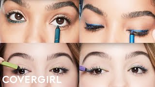 Eye Makeup Tips How to Rock Colored Eyeliner  COVERGIRL [upl. by Einre964]