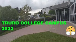 TRURO COLLEGE CAMPUS  Cornwall  virtual walking video 2022 rontheglobetrotter [upl. by Kamin438]