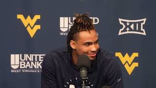 WVU Mens Basketball Aden TagaloaNelson Press Conference  Feb 16 2024 [upl. by Asaret]