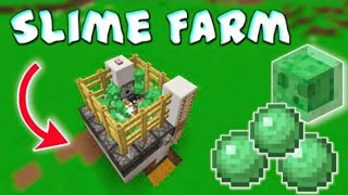 Best amp Easy Slime Farm In Minecraft Pocket Edition [upl. by Erickson792]